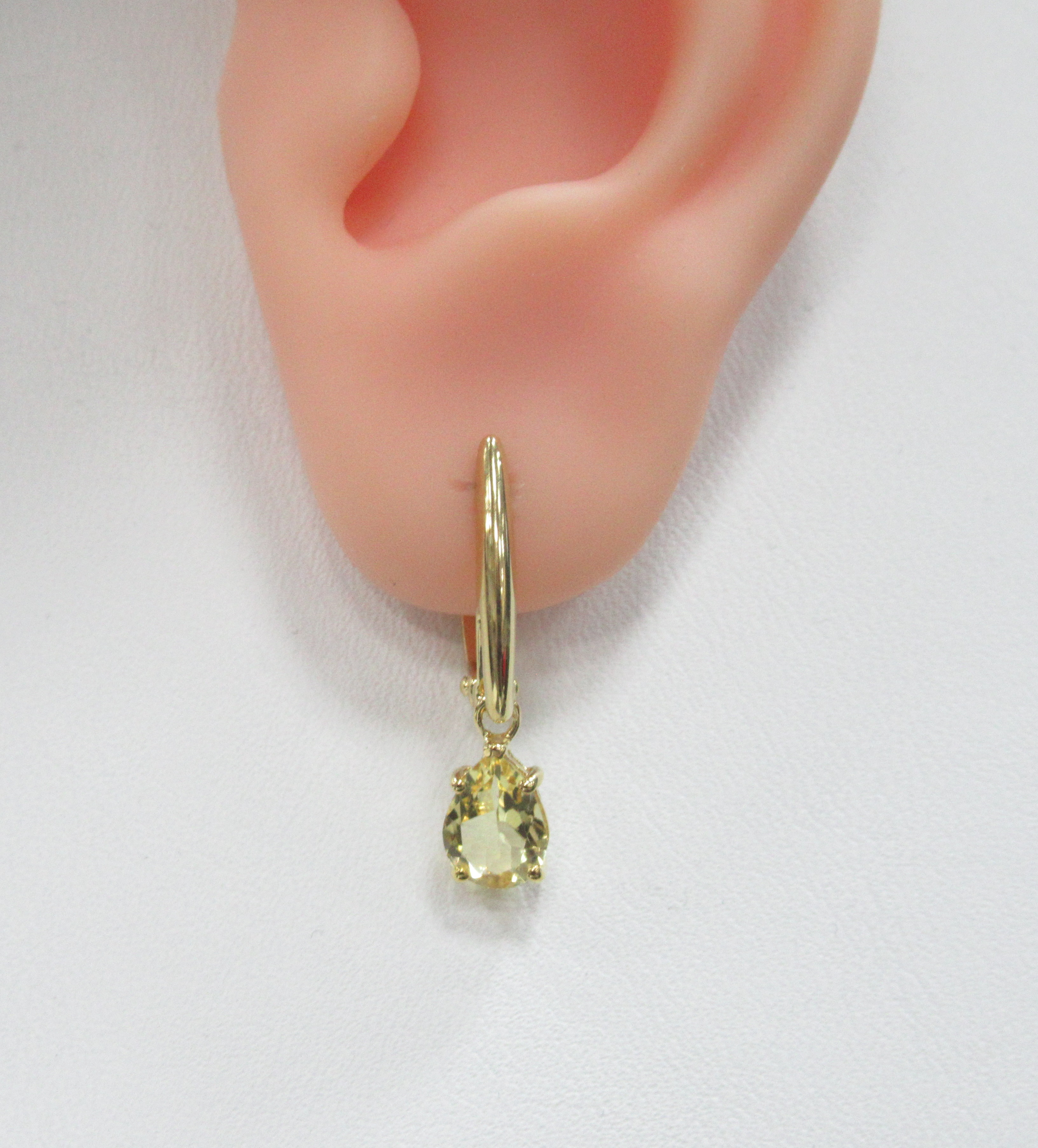 Серебряные серьги с гелиодорами